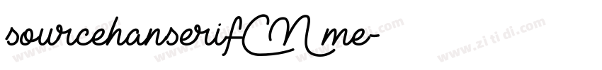 sourcehanserifCN me字体转换
